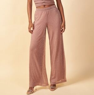 Skies Are Blue Pink Sparkle Pants NWT